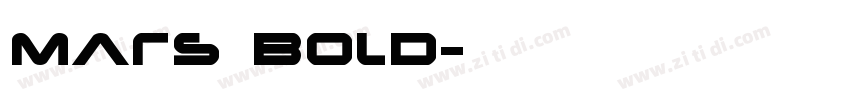 Mars Bold字体转换 Mars Bold字体转换